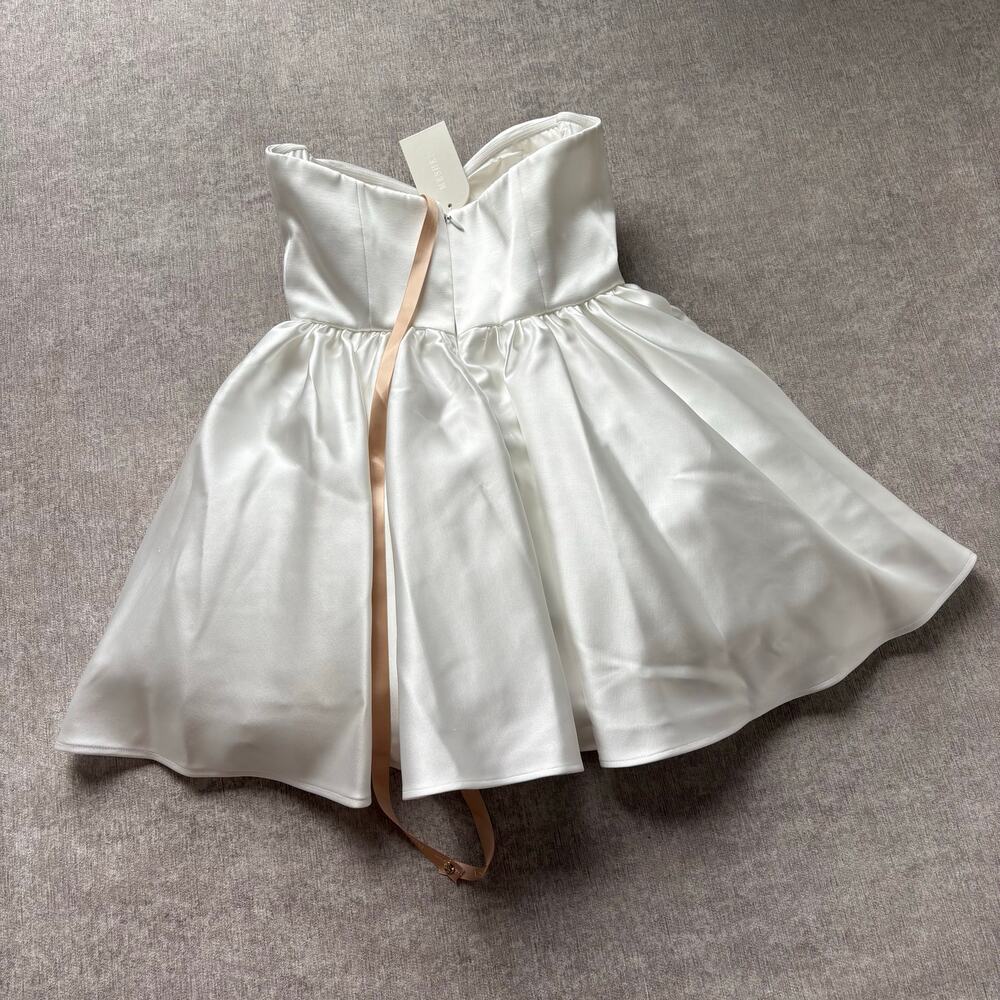 Meshki White Strapless Mini Dress - Picture 8 of 8